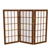 2 ft Short Desktop Shoji Screen - Walnut