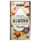 6ct Kirkland Organic Vanilla Almond Milk