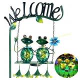 HONGLAND Solar Garden Lights, Frog Decor