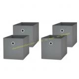 Mainstays Collapsible Fabric Cube Bins (4)
