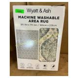Wyatt & Ash 5ft 3in x 7ft 5in Washable Area Rug