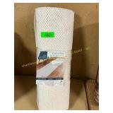 LOOM 2x7ft Soft/Low Profile Runner Rug, White