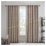 Madison Park Brown 50x95in. Curtain with Lining