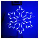 LED Snowflake Lights 4pcs, 8 Modes & Timer