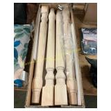 International Concepts 4 Turned Table Legs 29"