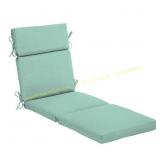22 in. x 77 in. Outdoor Chaise Cushion - Aqua