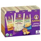 12-Pack Annie s Organic Mac & Cheese, Variety