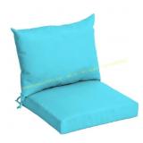 ARDEN 21 in. x 21 in. Pool Blue Leala Chair Cushio