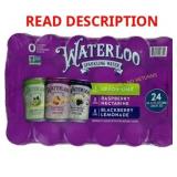 Waterloo Sparkling Water Variety Pack, 24 ct
