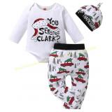 Christmas Rompers Boy Xmas Stripe Set Size 90