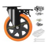 SVOPES Swivel Plate Caster Wheels, Hand Truck 4