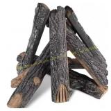 VEVOR Gas Fireplace Ceramic Logs 9.06 in. (8-Pcs)