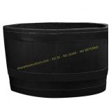 24" Dia x 14"H Black Barrel