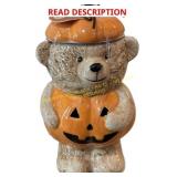 Unbranded Pumpkin Teddy Cookie Jar