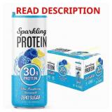 12ct Clear Protein Sparkling Water   30g Protein