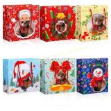 Zhanmai Gift Bags with Window, 7.9x7.9x3.5