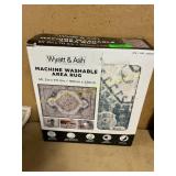 Wyatt & Ash 5ft 3in x 7ft 5in. Washable Area Rug