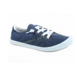 Size 9 Zig-s Women s Slip-On Flat Sneakers, Navy