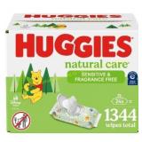 Huggies Natural Care Sensitive Wipes 1344ct