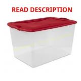 Sterilite 66 Qt Latch Box Plastic Infra Red