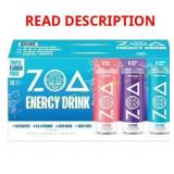 ZOA Energy Zero Sugar Variety Pack 18x12oz