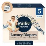 Millie Moon Luxury Diapers, Size 5, 58 Count