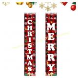 Ksheira Merry Christmas Banner Door Sign