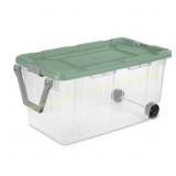 2Ct Sterilite 160 Qt Wheeled Storage Box Green