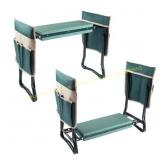 Pure Garden Kneeling Bench with Pouches