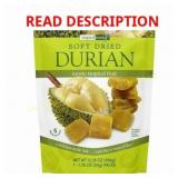 2 Ct. Soft Dried Durian   Exotic Tropical Fruit