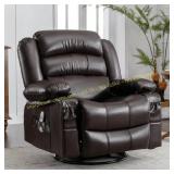 Boyel Living Brown Massage Rocker Recliner