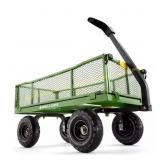 GORILLA CARTS 4 cu. ft. Metal Garden Utility Cart