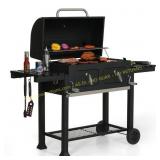 PHI VILLA Heavy-Duty Charcoal Grill,