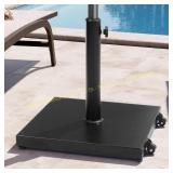 40 lb Concrete Patio Umbrella Base w/ Wheels