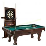 Barrington 7.5 ft Pool Table (red) with Accessorie