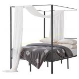 VEVOR Canopy Bed Frame Full, Metal Posts