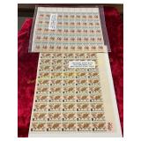 2ct Sets of Mint Unused Stamp Sheets