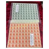 2ct Sets of Mint Unused Stamp Sheets