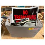 Bin with Signs, Shoes, Misc