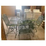 Wrought Iron Table + Chairs