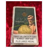 First US Lincoln Cent Scarce 1909-VDB