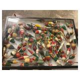Display Box w/Antique Bobbers