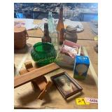 Vin. Bottles, Plane, Doll, Misc.