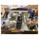 Box of Vintage Oil Lamps