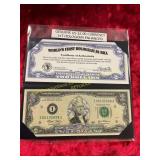 Genuine US $2 Currency 1st Hologram Enhanced