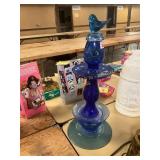 Cobalt Blue Garden Statue