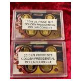 2009-10 US Proof Sets Golden Presidential Coins