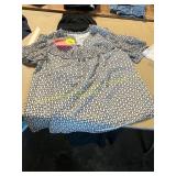 Loft Ruffle Blouse + Old Navy Pants Size M