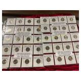 2 Sheets Of P&D Nickels