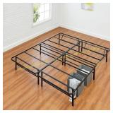 Amazon Basics Foldable Metal Bed Frame, Queen